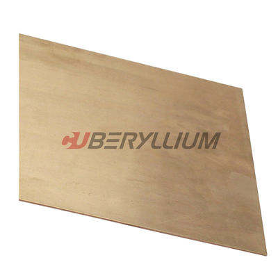 Alloy CW101C UNS.C17200 Beryllium Copper Foil Sheet With State Hard 1/2 1/4